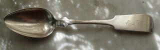 American Coin Silver Place Spoon,  A.  Voorhees,  New Brunswick,  Nj - Bust/lion/c photo