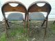 Vintage Wooden Art Deco Funeral,  Church,  Folding Chairs Solid Kumfort Ft Wayne B 1900-1950 photo 4