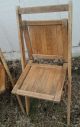 Vintage Wooden Art Deco Funeral,  Church,  Folding Chairs Simmons Co.  Pair B 1900-1950 photo 1