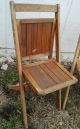 Vintage Wooden Art Deco Funeral,  Church,  Folding Chairs Simmons Co.  Pair B 1900-1950 photo 2