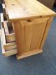 49641 Pair Rustic Pine 7 Drawer Nightstand End Table S Post-1950 photo 10
