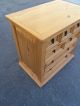 49641 Pair Rustic Pine 7 Drawer Nightstand End Table S Post-1950 photo 5