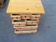 49641 Pair Rustic Pine 7 Drawer Nightstand End Table S Post-1950 photo 6