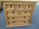 49641 Pair Rustic Pine 7 Drawer Nightstand End Table S Post-1950 photo 7