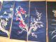 Late Joseon Dynasty 8 Panel Hand Embroidered Screen Korea photo 3
