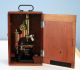Carl Zeiss Jena Antique Brass Microscope Stativ Iia W/mahogany Wood Case - 1891 Microscopes & Lab Equipment photo 4
