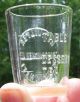Antique Apothecary Medicine Dose Cup Shot Glass Advertising Ht Vilter Cincinnati Bottles & Jars photo 4