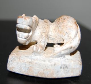 Ancient Chinese Lion Tomb Figure photo