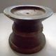Old Vintage Hand Carved Wooden Candle Stand Decorative With White Metal Work India photo 1
