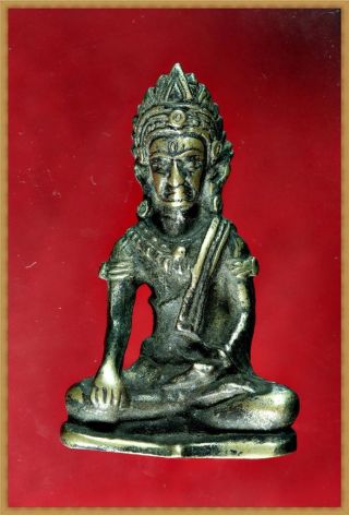 Ppk Shop:thai Amulet Buddha Pendent Phra Kring Thummaharacha Be:2400 Very Rare photo