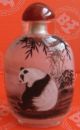 Glass Hand Inside Painting Panda Snuff Bottle&gift Box Snuff Bottles photo 1