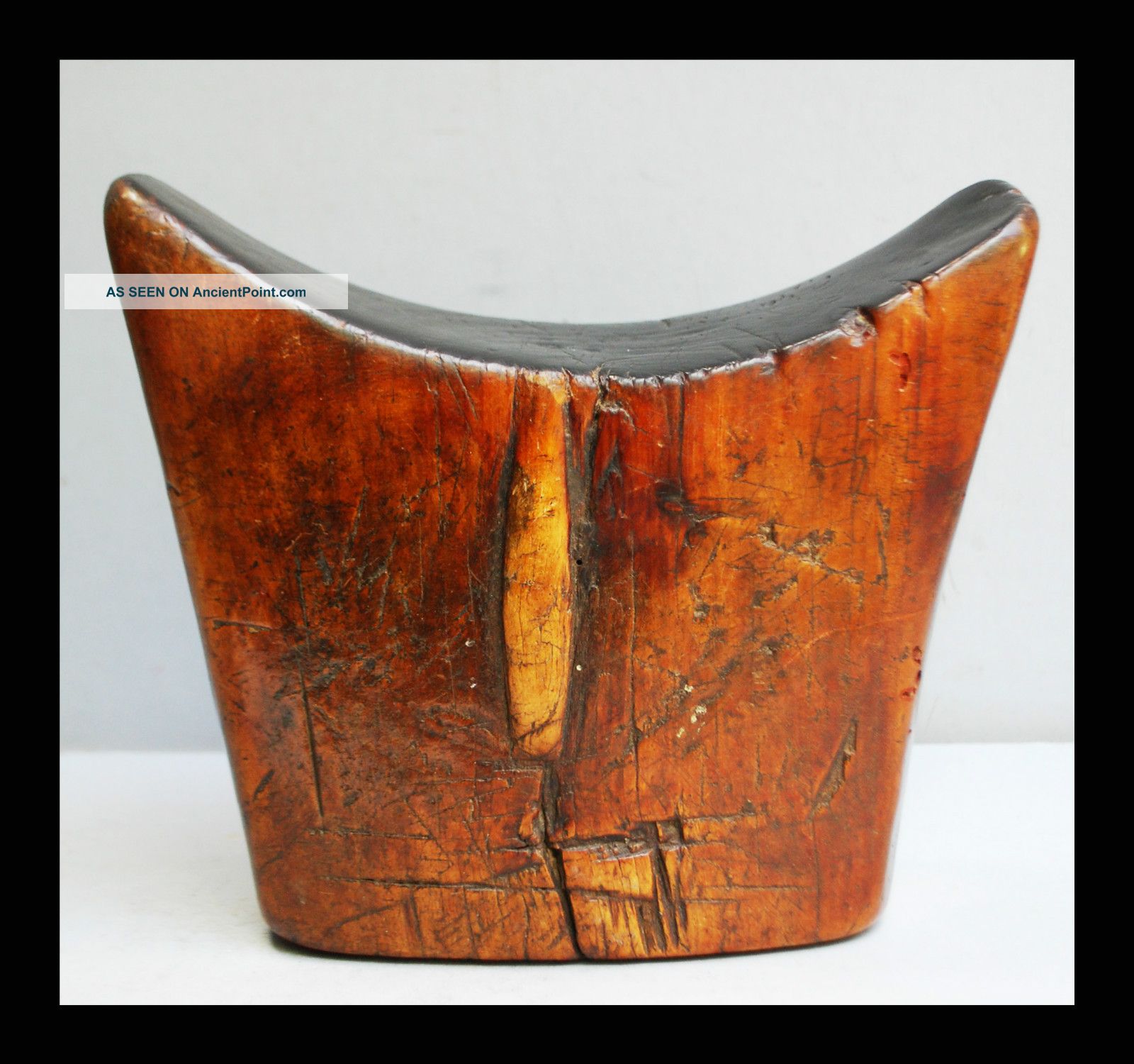 An Exceptionally Heavy + Tactile,  Well Patinated Headrest From Ethiopia Other photo