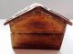 Old Vintage Hand Carved / Hand Crafted Wooden Hut Shaped Jewelry Box Decorative India photo 2