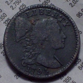 1794 Flowing Hair Liberty Cap Large Cent Vf S - 69 R - 3 Rare Priced To Sell photo