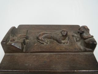 Early Antique Folk Art Carved Sailor ' S Box W/ Eagle,  Lion & Lady Liberty C.  1812 photo