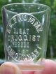 Antique Apothecary Medicine Dose Cup Shot Glass Advertising Ag Fromme Cincinnati Bottles & Jars photo 1