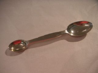 Antique Silver Medicine Spoon By Francis Higgins 1894 photo
