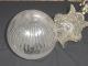 Antq Victorian Bronze Wall Sconce Crystal Globe 1 Light Chandeliers, Fixtures, Sconces photo 8