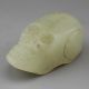 Chinese Classical Hand Carved Old Jade Skull Pendant 2187 Other photo 1