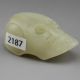 Chinese Classical Hand Carved Old Jade Skull Pendant 2187 Other photo 2