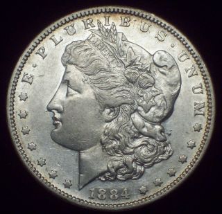 1884 S Silver Morgan Dollar - ' Key Date Coin ' - High Grade Au Priced To Sell photo
