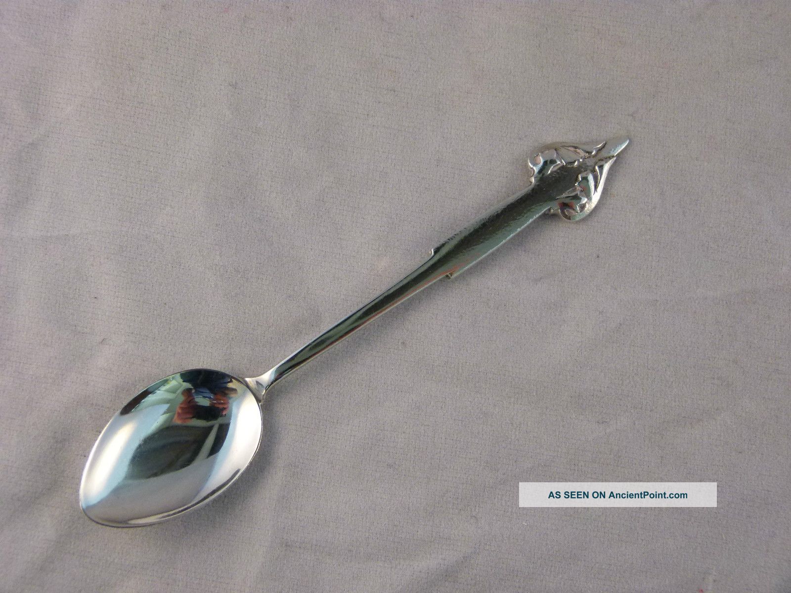 An Exceptional Liberty & Co Cymric Silver Arts & Crafts Teaspoon.  Archibald Knox. Arts & Crafts Movement photo
