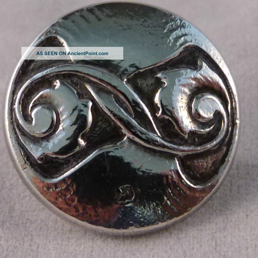 A Liberty & Co Silver Arts & Crafts Button By Archibald Knox.  1906. Arts & Crafts Movement photo
