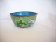 1930 ' S Estate Chinese Green Floral Cloisonne Bowl Bowls photo 1