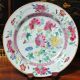 Pair Of 18c Antique Chinese Hand Painted Porcelain Plates Vivid Flower Plates photo 1