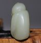 100% Natural Nephrite Hetian Jade Carved Big Monkey And Little Monkey Statue Other photo 4