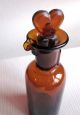 Antique German Drop Opium Anaesthesia Medical Amber Glass Bottle L - H 20ml Size 1 Other photo 1