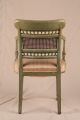 Pair Of Adams Style Painted Regency Neoclassical Antique 19th Century Arm Chairs 1800-1899 photo 10