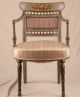 Pair Of Adams Style Painted Regency Neoclassical Antique 19th Century Arm Chairs 1800-1899 photo 2