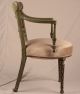 Pair Of Adams Style Painted Regency Neoclassical Antique 19th Century Arm Chairs 1800-1899 photo 4