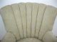 Gorgeous Vintage Wingback Arm Chair Designer Fabric Tufted Decorative Nails Post-1950 photo 1
