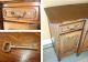 Antique 18th Century Louis Xv Style French Oak Wood Buffet Handcarved Pre-1800 photo 1