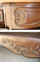 Antique 18th Century Louis Xv Style French Oak Wood Buffet Handcarved Pre-1800 photo 3