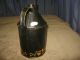 Antique Tole Oil Gas Can Painted Toleware Handle Unusual Sm Spout Brass Tip Toleware photo 5