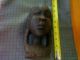 Antique Carved African Head Statue Carved Figures photo 1