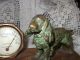Collectible Bronze Cocker Spaniel Dog Figure On Base With Thermometer Metalware photo 4