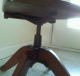 Antique Childs Wooden School Chair Cast Iron Swivel Adjustable Height 1900-1950 photo 1