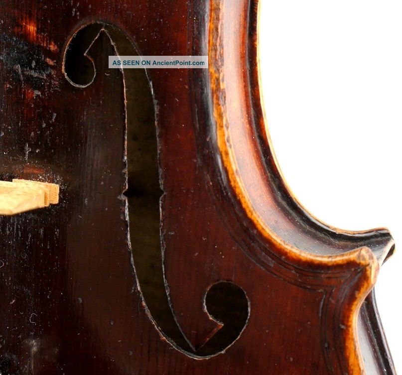 Antique German Violin - Guarnerius Model - Deep,  Dark And Powerful Tone String photo