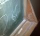 Vintage/antique Green Chalkboard W/ Wood Frame Primitives photo 2