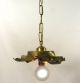 Pendant Cast Brass Hammered Vintage Antique Lamp Shade Re Purpose Custom Design Chandeliers, Fixtures, Sconces photo 3