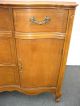 Vintage French Provincial Buffet Cherry Wood Dovetail Side Board Credenza Post-1950 photo 7