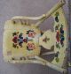 Vintage Childrens Rocking Chair - Flowers Hand Painted Post-1950 photo 5