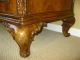 Exquisite Vintage Burl Wood Buffet W/ Mirror Sideboard Credenza Onlays Carvings Post-1950 photo 11