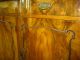 Exquisite Vintage Burl Wood Buffet W/ Mirror Sideboard Credenza Onlays Carvings Post-1950 photo 5