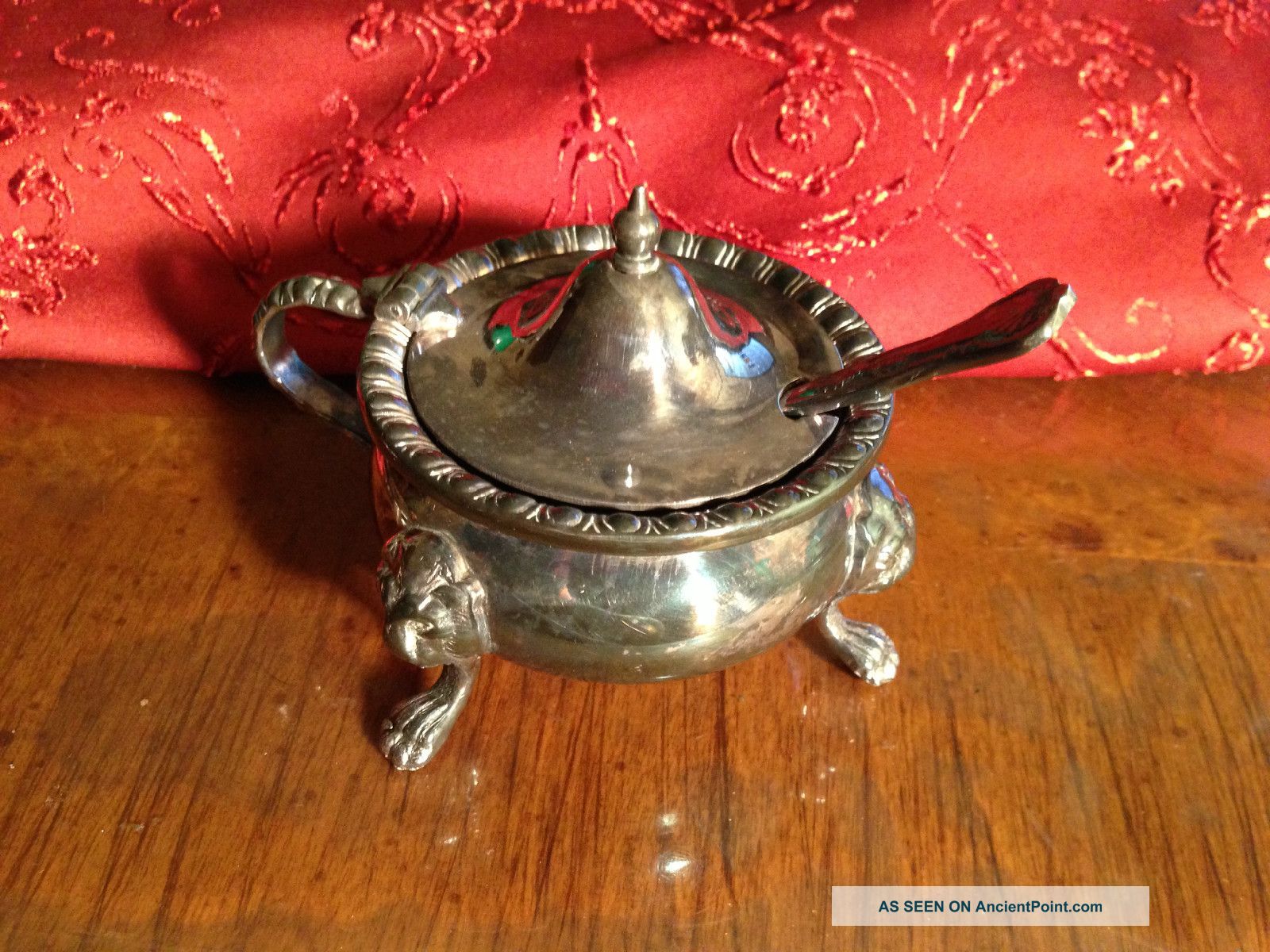 Harts The Silversmith Sheffield England Claw Footed Lion ' S Head Cobalt Relish Other photo