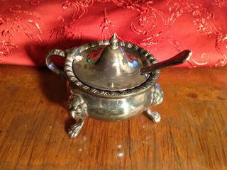 Harts The Silversmith Sheffield England Claw Footed Lion ' S Head Cobalt Relish photo
